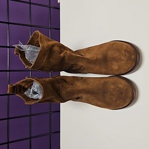 💙 women's shoes Frye suede ankle boots brown 7.5